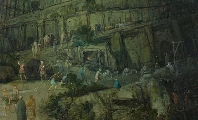 La costruzione della Torre di Babele - dettaglio 1